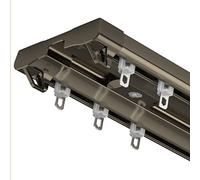 Kit per tenda doppia color champagne, divisorio da soffitto in lega di alluminio, 200 cm, facile installazione, per soggiorno e decorazione della casa