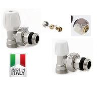 KIT PER TERMOSIFONI VALVOLA E DETENTORE A SQUADRA CON ADATTATORI ICMA