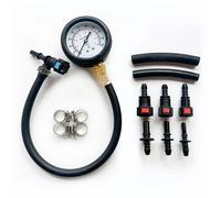 Kit per test della pressione del carburante - Manometro per tester della pressione della pompa di iniezione del carburante con attacco rapido 0-100PSI con valvola 6.3/7.89/9.49 per auto