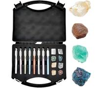 Kit Per Test Di Durezza Mohs, Penna Per Test Di Durezza Scratch Tester 2-9, Con Scatola Di Immagazzinaggio, Per Kit Di Identificazione Minerale Industriale Gioielli In Giada