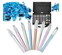 Kit per test di durezza, set di penna per tester per graffi con 8 campioni minerali e scatola per l'identificazione industriale di rocce minerali