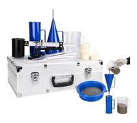 Kit per Test Di Fanghi, Tester Portatile per Fango | Idrometro E Viscosimetro per Fanghi, Kit per La Misurazione Del Contenuto Di Sabbia, Per Analisi Di Laboratorio