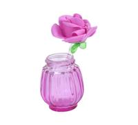 Kit per testare la fragranza con bicchiere ricaricabile e bastoncino di fiori per campionamento di profumi e aromaterapia, viola