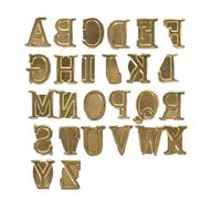 Kit Per Timbri A Caldo - Set Alfabeto Pirografia, Kit Lettere Pirografia | Strumento Pirografia In Rame Puro, Kit Per Timbri In Legno Con Numeri E Simboli, Strumenti Per Testa Di Intaglio