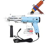 Kit per Trapuntatura per Tappeti per Principianti: Pistola per Trapuntatura A Pelo Tagliato E Avvolto 2 in 1 con Rifinitore per Tappeti - Set Iniziale Completo per La Realizzazione di Tappe, D