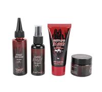 Kit per Trucco con Sangue Finto per Cosplay e Feste in Costume, Spruzzo di Sangue con Effetti Speciali Realistici, Set di Trucco Sicuro Non Irritante 4 Pezzi