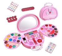 Kit per trucco per ragazze - Fingi di giocare a una bambina lavabile Make - UP GIOCHIO - Kit di trucco lavabile ragazze portatili per regali di compleanno di Natale bambini fingono di giocare a bambin