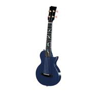 Kit Per Ukulele Modello Completo Di Scatola Elettrica Color Legno Di Mogano Da 26 Pollici Con Ukulele Plus Shock Singolo(Blue)