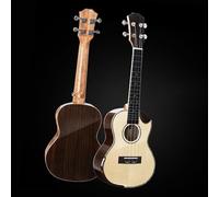 Kit Per Ukulele Paramani In Abete Rosso Dentellato Da 23 Pollici Di Grado Professionale Per Ukulele(Acacia)