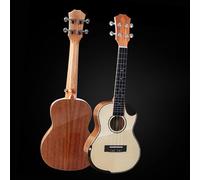 Kit Per Ukulele Paramani In Abete Rosso Dentellato Da 23 Pollici Di Grado Professionale Per Ukulele(Mahogany)