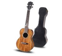 Kit Per Ukulele Ukulele Acustico Tiger Pattern Legno Di Acacia Full Single Professional Advanced Edition(23 inch)