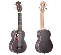 Kit Per Ukulele Ukulele In Abete Rosso 21" Ukulele Acustico Uke 15 Tasti 4 Corde Strumento Musicale Con Pickup EQ Integrato