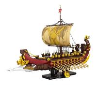 Kit per un'antica nave da guerra a vela con espositore (3.043)