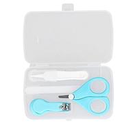 Kit per unghie per bambini, pinzette a punta tonda di dimensioni perfette di sicurezza Set per la cura del bambino da afferrare facilmente per la cura delle unghie per bambini da 0 a 3 anni(blu)