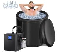 Kit per vasca a immersione fredda con pompa e filtro integrati, refrigeratore per bagno di ghiaccio per terapia dell'acqua, contenitore per terapia del freddo, ideale per recupero e benessere