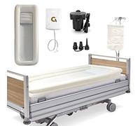 Kit per vasca da bagno gonfiabile da comodino medica, portatile, in PVC, con sacca d'acqua e pompa ad aria elettrica, aiuto per disabili, anziani e pazienti costretti a letto