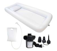 Kit per vasca da bagno gonfiabile per disabili, anziani e pazienti costretti a letto, con pompa ad aria, sistema di lavaggio del corpo in PVC portatile