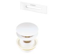 Kit per vasca piletta e tappo troppopieno vasca bianco Bianco
