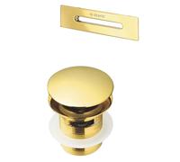 Kit per vasca piletta e tappo troppopieno vasca oro Oro