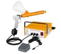Kit per verniciatura a polvere elettrostatica con interruttore a pedale, set completo per progetti di rivestimento fai da te, funzionamento facile e design durevole per la finitura del metallo
