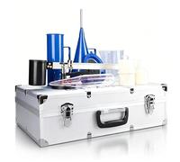 Kit per viscosimetro per fango, portatile, 3 pezzi, tester per liquami con scatola in alluminio, reometro di precisione per test e analisi del fango di laboratorio