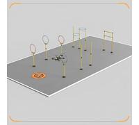 Kit Percorso Ostacoli Drone FPV, Attrezzatura Allenamento Gara Drone Portatile, Circuito DIY per Interno Esterno Scuola Giardino Competizione