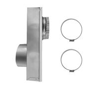 Kit periscopio per sfiato asciugatrice per spazi ristretti, connettore telescopico per tubo di sfiato in alluminio da 0 a 5 pollici con 2 morsetti