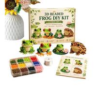 Kit Perline,4 Pezzi Rana 3D Fai da Te - Decorazione Animale 3D Con Istruzioni | Per Bambini e Bambine Principianti Famiglia Compleanno Festa Vacanze Decorazione Casa Scuola