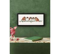 Kit Permin per il punto croce contato "Passero di casa", 35x15 cm