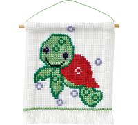 Kit Permin per il punto croce contato "Tartaruga", 16x18cm