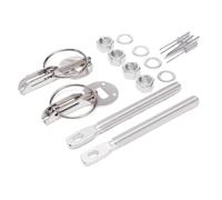 Kit perno cofano in alluminio compatibile con modelli SEAT 2001-2006 - Codice EP-SP7220A, blu(Silver)