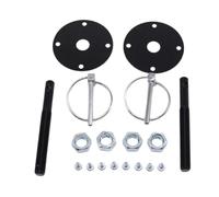 Kit perno cofano universale in alluminio billet nero compatibile con GM