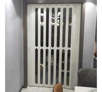 Kit personalizzabile per porta scorrevole pieghevole con maniglie e pannelli in acrilico, divisorio ideale per cantina, soffitta e Sto (23x75in / 58 x 190 cm)