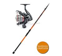 KIT PESCA BARCA SHIMANO SONORA BOAT TELE 2,40m + TRABUCCO MANTIS FDX 6500 COMBO