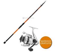 KIT PESCA CANNA SHIMANO SONORA BOAT 2.10 M+MULINELLO TUBERTINI TUKO 6000 COMBO