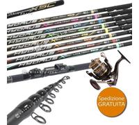 KIT PESCA CANNA TRABUCCO HYDRUS XSC LAKE TROUT 3-10 G+MULINELLO KRONOS SFX 3000