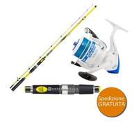 KIT PESCA CANNA TRABUCCO SEARIDER 2.70 M+MULINELLO SW ACHAB 5000 COMBO COMPLETO