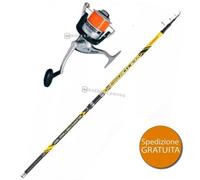 KIT PESCA CANNA TRABUCCO VEKTOR PRO SURFCASTING 4.20 M 150 G+OCEANIC SURF 8000