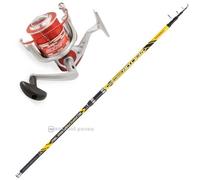 KIT PESCA CANNA TRABUCCO VEKTOR PRO SURFCASTING 4.20 M 150 G+VIGOR BOOST FD 8000