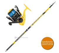 KIT PESCA CANNA TRABUCCO VEKTOR PROSURF 4.20M+MULINELLO VEKTOR MASTER 6000 COMBO