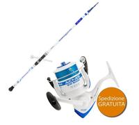 KIT PESCA CANNA TUBERTINI BOATER 2.10 M+MULINELLO TRABUCCO ACHB SW5000 COMBO