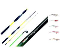 Kit Pesca Seppia Canna Eging Capture 1.80Mt + 5 Totanare Seppie Barca Riva