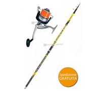 KIT PESCA SURF TRABUCCO VEKTOR PRO SURFCASTING 4.20 M 150 G+OCEANIC SURF 8000