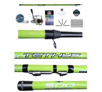 Kit Pesca Trota Torrente Canna Teleregolabile Tethys 5Mt Mulinello Accessori