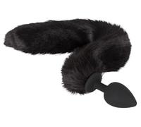 Kit Pet Play Plug con Coda Gatto e Orecchie Nero Set Accessori Role Play