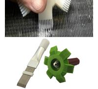 Kit Pettine Pinna Verde Acciaio Inox Alluminio Condizionatore Pettine Raffreddat