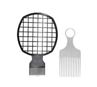 Kit Pettini Afro Pick | Strumento di Twist Acconciatura per Uomo Nero - Strumento pettine per Capelli Afro - Per Salone di Parrucchiere Casa Residenza Universitaria Dormitorio Viaggi Vacanze