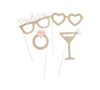 Kit Photobooth Per Festa Delle Donne 4 Pezzi Accessori Per Costumi Foto Oro