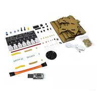 Kit pianoforte in acrilico fai da te, programmabile, 7 tasti (Keyboard Kit | Saldatura, 12 effetti sonori, programmazione grafica, strumento funzionale, divertimento fai da te