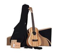 Kit Pianoforte Ukulele Con Display LCD A Colori Baritono Lucido In Legno Zebrato Da 30 Pollici Per Principianti E Professionisti